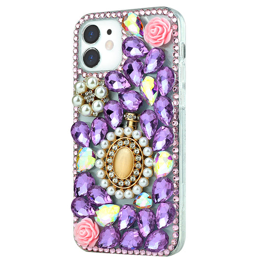 Purple Perfume Bottle Flower Phone Case