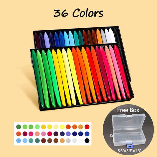 36 Colors Washable Crayons (non-toxic and tasteless)